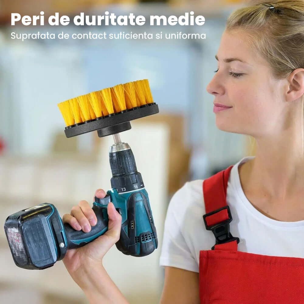 Set Perii Bormasina speckLESS speckBRUSH Moale, Medie si Dura, 3 buc