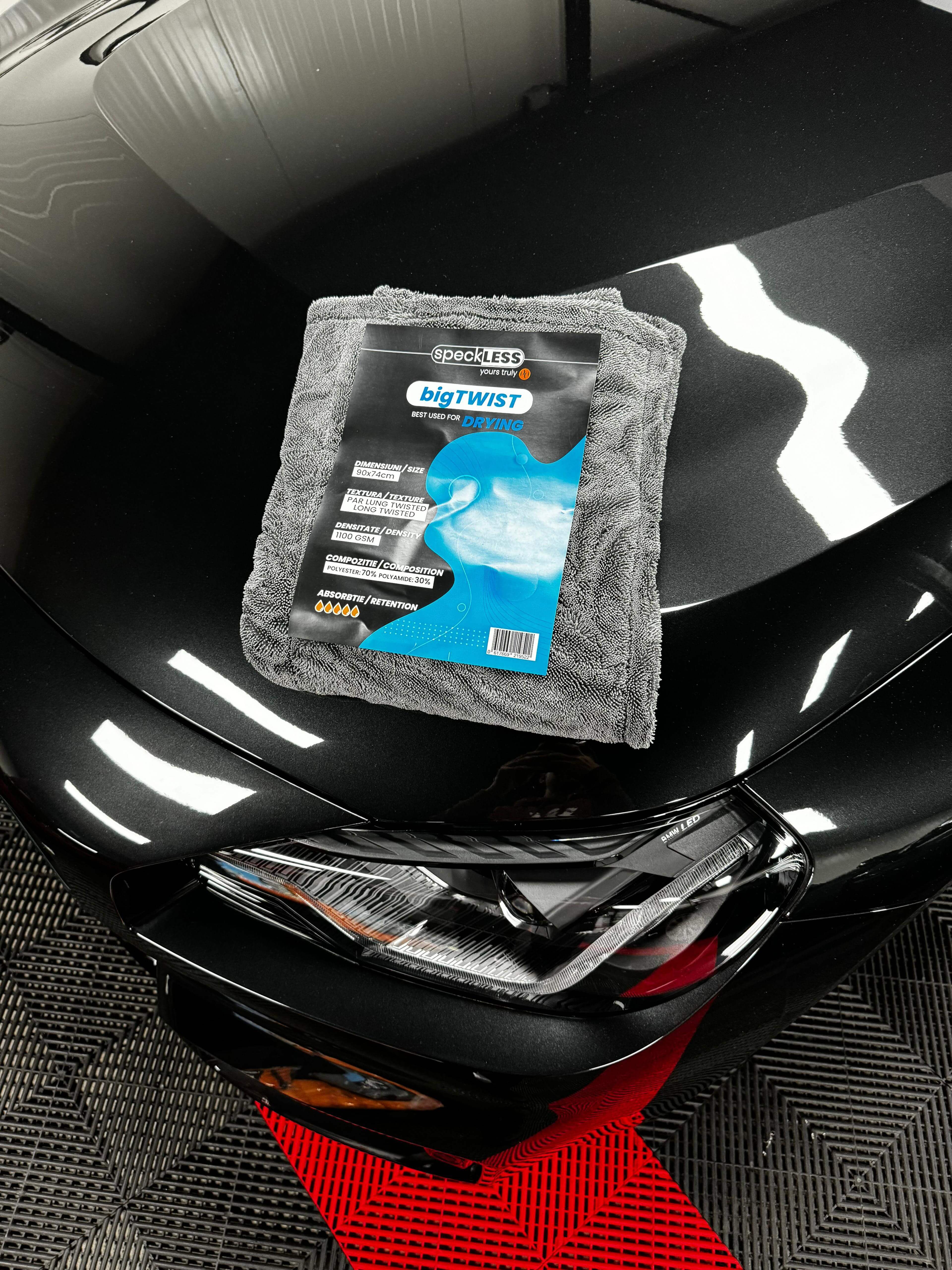 Prosop Uscare Auto speckLESS bigTWIST, Gri, 90x74cm