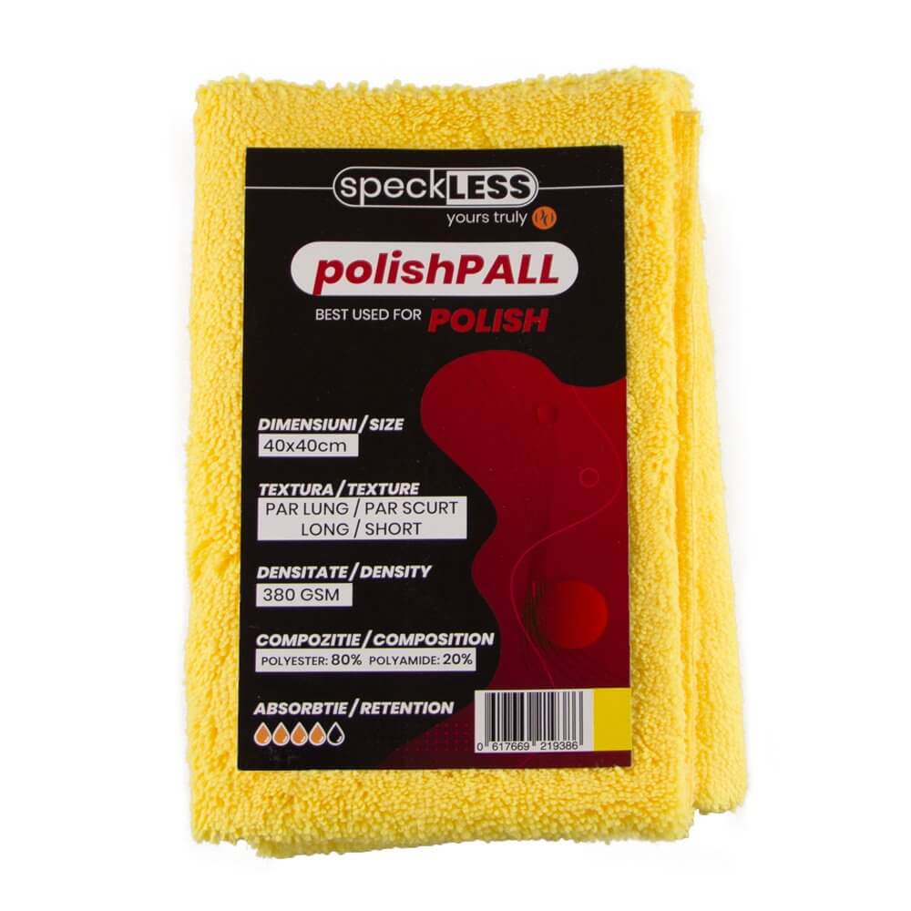 Laveta Microfibra Profesionala speckLESS polishPALL, 380 GSM, 40x40cm