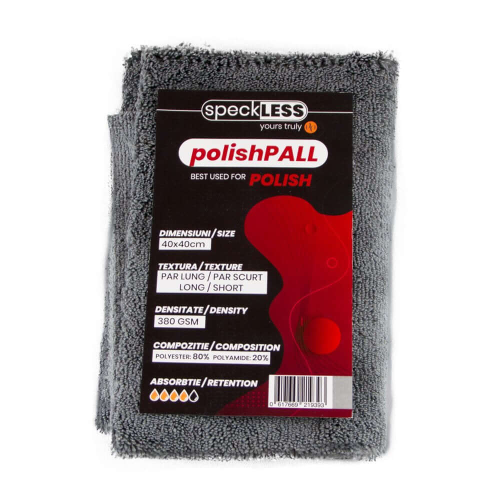 Laveta Microfibra Profesionala speckLESS polishPALL, 380 GSM, 40x40cm
